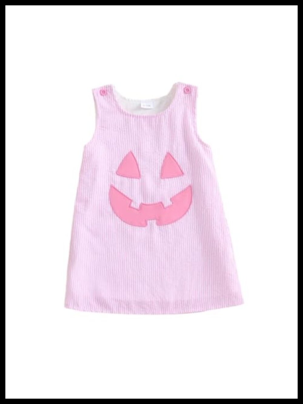 Toddler Baby Girl Halloween Pumpkin Tank Dress Sleeveless Striped